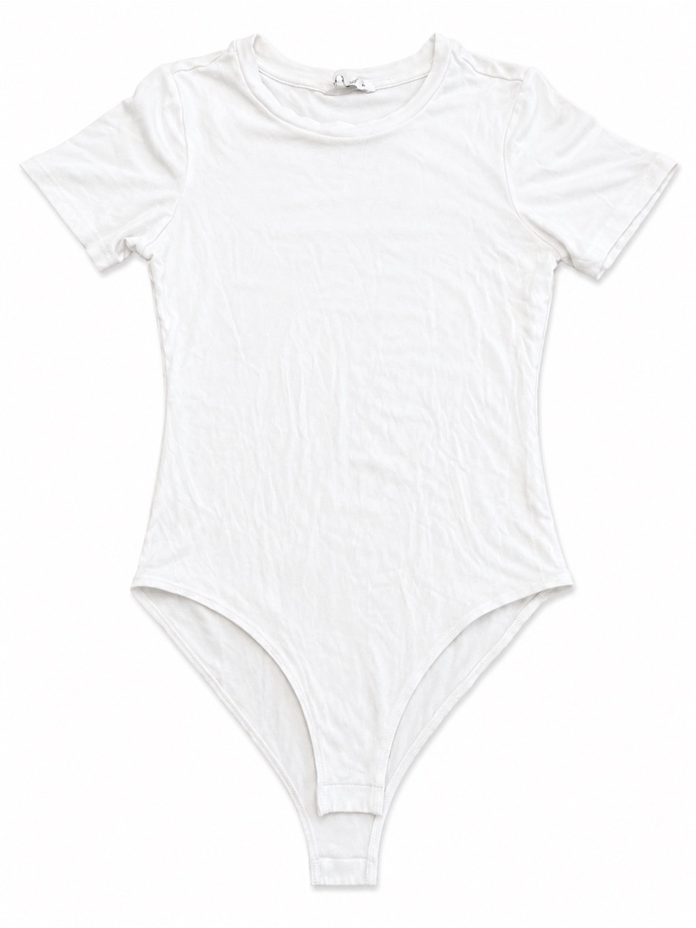 Mango White Short Sleeve Women’s Bodysuit